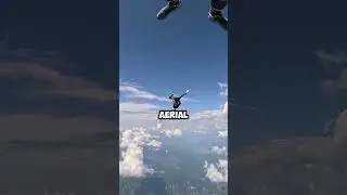 Sky Dance Spectacle || #shorts #Aerial #Moves #Parachute #Sky