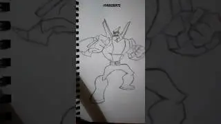 Speed drawing Diamondhead from Ben 10 #drawings #Ben10edits #Diamondheadedits