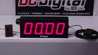 Large Wireless Process Countdown Timer w/Wired Redundant Remote Controls & Adjustable Audible EOP