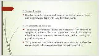 Data Mining and Warehousing :- Applications of DWH