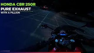 Honda CBR 250R Pure Aggressive Exhaust Sound | Raw Rev & Ride!