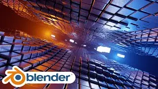 Blender: abstrakti sci-fi tyylinen 3D animaatio (Ducky 3D:n tutoriaalin mukaisesti tehty)