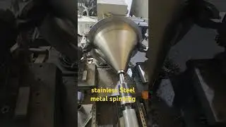 800mm stainless Steel funnel , double roller heavy duty #metalforming #metalspinning #factory