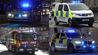 [HEMS] Various London Emergency Vehicles Responding on Blue Lights and Sirens!!