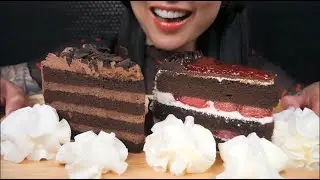 CHOCOLATE CAKE CRAVINGS (ASMR EATING SOUNDS) NO TALKING | SAS-ASMR