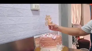Christening cake with butterfly theme