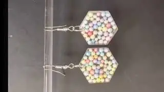 Resin art earrings beginner tutorial Resin earrings tutorial #resinart #resinjewelry #resinepoxy 