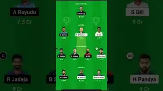 GT vs CHE Dream 11 GT CHE Dream 11👍