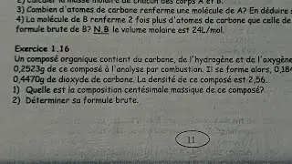 Chimie organique : comment déterminer la formule brute d'un composé organique ?