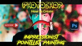 Create a Pointillist Painting in Photoshop #tutorial #photoshopedit #photoshoptutorial #Photoshop