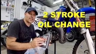 2 stroke oil change Yamaha YZ85