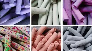 School chalk crushing asmr satisfying video/crunch/slate pencil 🤤🤤 #threestarchalkasmr1176