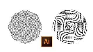 Abstract Spiral in Illustrator 2022
