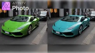 Affinity Photo Tutorial: How to easily change color of any object in less than 5 MINUTES