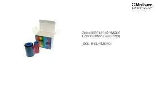 Zebra 800015 140 YMCKO Colour Ribbon 200 Prints R EL YMCKO