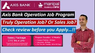 Axis Bank Operation Job Program || Graduates banking Job || #axisbank #bankingjob #ABYBP
