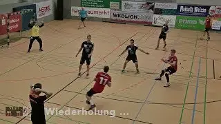 Handballregeln: Schritte beim Abstoppen