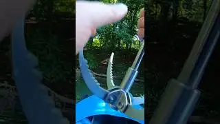 Chair + Grapple Hook = Epic Win! 🪑🎯 #GrappleHookSkills #grapplehook #grappling #magnetfishing