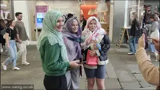 British General Public Try On A Headscarf