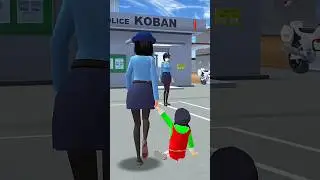 papa selamatkan aku dari polisi 🤣🤣 #sakuraschoolsimulator #indonesiangamer #sakura #funny