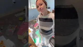 Mom returns to tackle the toy explosion #playroom #momlife #cleaning #mom