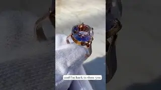 Vintage French &lsquo;Rose de France&rsquo; Amethyst 18k Gold Ring