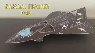 Aircraft Model F-19 Stealth Fighter | DIY Paper F-19 | How Make a Paper Airplane Model Stealth F-19