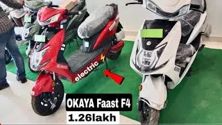Electric scooter Fast F4 from okaya electric - RANGE160KM⚡speed80 #electricbike #itsomyaofficial