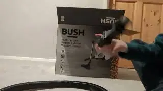 bush multi cyclonic bagless cylinder vacuum cleaner unboxing and review