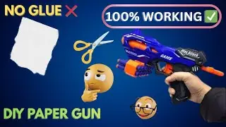 No Glue Paper Gun 😱 | 100% Working Paper Gun 🔥