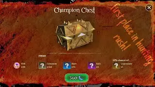 Getting First Place In Hunting Rush And Opening Champion Chest! 🏆 | The Wolf