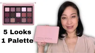 Natasha Denona Retro Palette. Comparison with Retro Mini. 5 Looks 1 Palette on Hooded Eyes.
