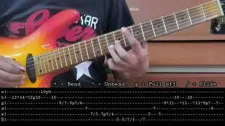 Surrender To Me - Ann Wilson and Robin Zander | Guitar Solo Tutorial | With TAB!