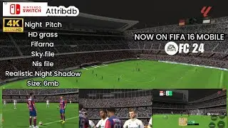 Switch attribdb: Night Pitch with HD grass Now on Fifa 16 mobile with realistic night shadow file