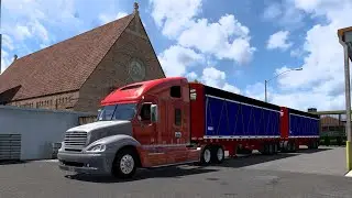 FREIGHTLINER CENTURY | FULL JAULAS BARRERA | 1,53 #ats #full #automobile #trailer #atslive #trucking