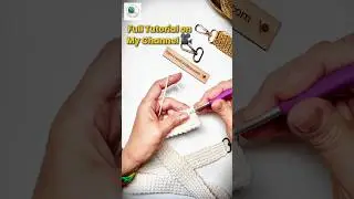 ЗАМЕЧАТЕЛЬНЫЙ 👌🫶 Нерастягивающийся вязаный ремешок 💖 Термопетля для сумки #шорты #вязаниекрючком