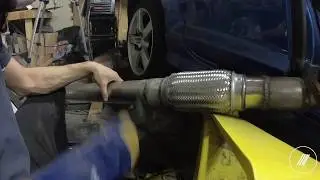 RX8 2JZ, часть 18 - 3-дюймовая прямоточная выхлопная труба, звучит круто!