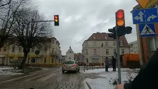 Gryfice siedziba powiatu gryfickiego i gminy miejsko-wiejskiej zima.