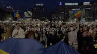 Presidential candidate Nicusor Dan addresses supporters at rally in Bucharest
