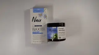 Unboxing Sky Organics Organic Shea Butter And Nair Wax Ready Strips, Legs & Body