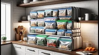 🍔 Best Ziploc Bag Organizer 🛍️ | XupZip Food Storage Freezer Bags 🛍️