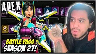 &iexcl;Reaccionando a TODO el contenido del BATTLE PASS de la nueva SEASON de Apex Legends! 🔥