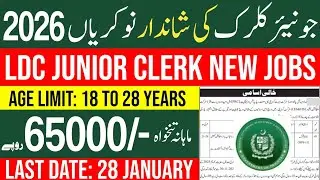 Junior Clerk Jobs 2026 - New Jobs 2026 In Pakistan Today - Latest Jobs In Pakistan Today 