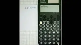 Casio fx-991DE CW - Lineare Gleichung l&ouml;sen (x-Wert bestimmen) - Fachoberschule (FOS)