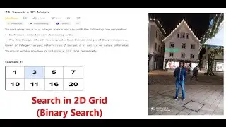 Search a 2D Matrix