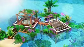 UNDERWATER TINY JUNGLE HOUSE 🌿🌊 | THE SIMS 4 - Speed Build (NO CC)