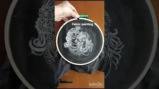✨Radha Krishna,. divine love ✨💕. #fabricpainting  #art #shortvideo .