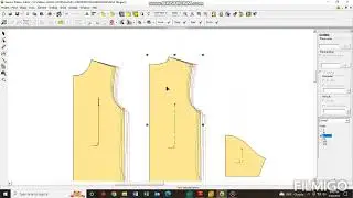 T-shirt pattern grading for Gemini 09X.Grading pattern.
