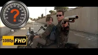 Terminator 2: Bike Chase With Speedometer | Movie Chase Scene | Harley-Davidson Fat Boy
