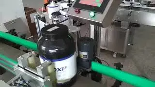 Round bottle orienting labeler #labelingmachine  #automation #manufacturer